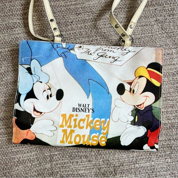 Disney Mickie Mouse & Minnie Vinyl Tote Bag - Picture 3 of 14